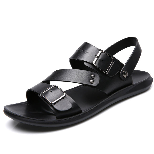 Large size sandals for men beach shoes for men cool slippers for men one shoe dual-use men's sandals
