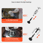 Blind Hole Bearing Puller Set, 16-in-1 Inner Bearing Race and Seal Extractor Kit, 16 PCS Slide Hammer Pilot Insert Inner Internal Bearing Removal Tool Set with 10 Split Collets and Counterstay