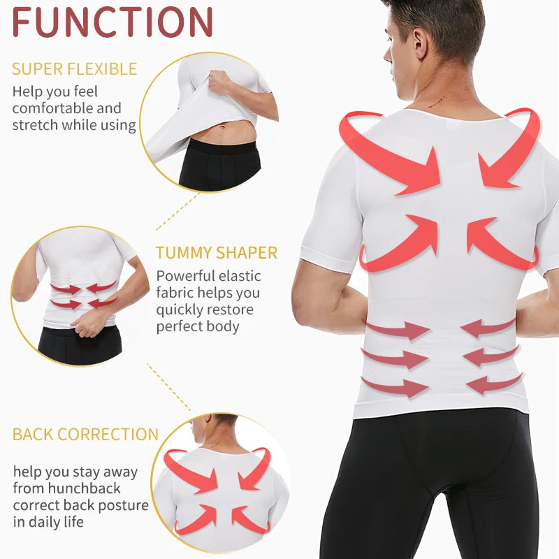 Men Slimming Body Shaper Belly Control ClothingMan Shapers Modeling Underwear Waist Trainer Corrective Posture Vest Corset