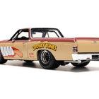 1967 Chevrolet El Camino Brown and Beige with Graphics and Tasmanian Devil (Taz) Diecast Figure 