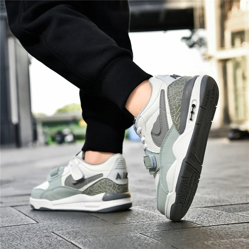 Boys' shoes 2025 new autumn and winter casual board shoes low-top basketball shoes anti-slip and versatile sports shoes