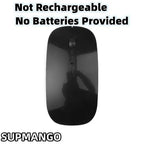 Wireless gaming mouse, quiet and magical, suitable for laptops and tablets, with battery powered and rechargeable versions