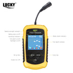 FFC1108-1 Alarm 100M Portable Sonar Fish Finders 45 degrees Sonar Coverage Echo Sounder Alarm Transducer Lake Sea Fishing