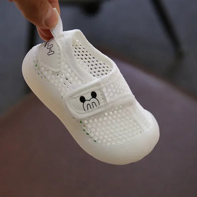 Baby Shoes Boys/Girls Toddler Shoe 2024 Summer New Boy Breathable Mesh Sports Shoe Girls Soft Sole Mesh Shoes Kids Shoes Tênis