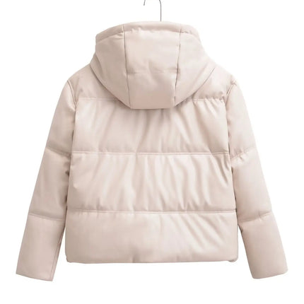 Winter Women's Cold Coat Winter Jackets For Women 2023 Warm Leather PU Parkas Winter Coat Promotion Female Outerwear