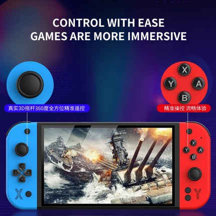G90 7inch 64GB 4000mAh portable handheld game console arcade high-definition For PSP/PS1 nostalgic retro TV Gaming Controller