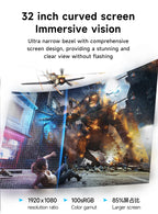 32 inch 1K all-in-one computer (Intel i7-3770S, RAM 16GB, SSD 1024GB, Windows 11 Pro), white, English keyboard