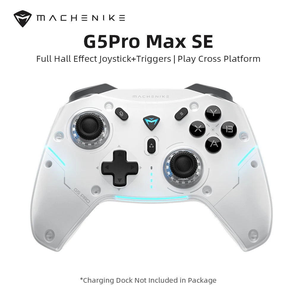 MACHENIKE G5Pro Max SE Gaming Controller Charging Dock Optional Hall Effect Joysticks Triggers RGB Light Wireless Gamepad