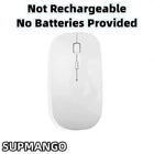 Wireless gaming mouse, quiet and magical, suitable for laptops and tablets, with battery powered and rechargeable versions