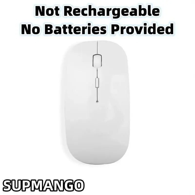 Wireless gaming mouse, quiet and magical, suitable for laptops and tablets, with battery powered and rechargeable versions