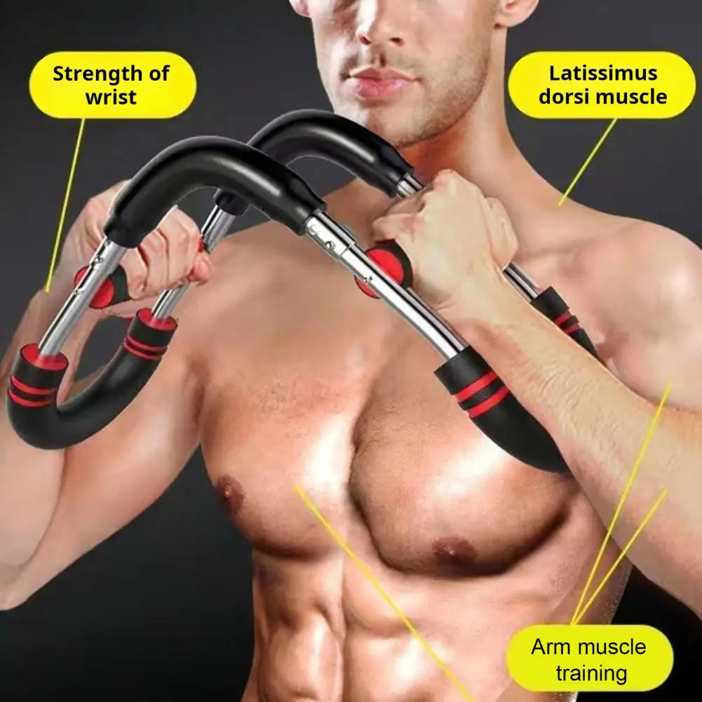 Twister Arm Trainer 3 Levels Adjustable Resistance Men Chest Workout Equipment Upper Body Forearm Strengthener Power Twister Bar