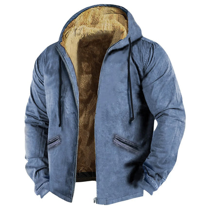 Winter Lambswool Coats Thicken Warm Jackets Long Sleeve Zipper Hoodies Casual Sports Fleece Black Coat Hooded Men Women Jacket