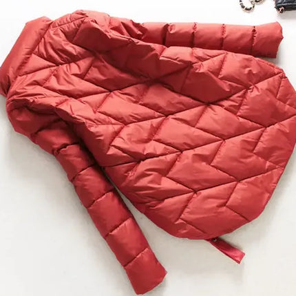 Winter Warm Coat Women's Fashion New Solid Color Hood Filled Down Cotton Coat Women's Clothing Winter Jacket Women Winter Coat