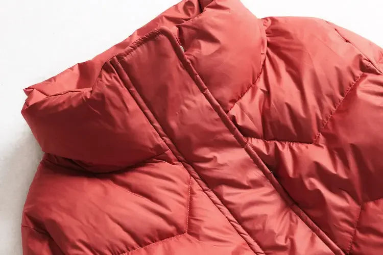 Winter Warm Coat Women's Fashion New Solid Color Hood Filled Down Cotton Coat Women's Clothing Winter Jacket Women Winter Coat