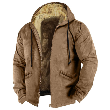 Winter Lambswool Coats Thicken Warm Jackets Long Sleeve Zipper Hoodies Casual Sports Fleece Black Coat Hooded Men Women Jacket