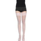 Women Lace Stockings Over Knee Thigh Stocking Hosiery Transparent Silk Stockings Sexy Garters See-through Stockings Tights
