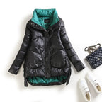 Winter Warm Coat Women's Fashion New Solid Color Hood Filled Down Cotton Coat Women's Clothing Winter Jacket Women Winter Coat