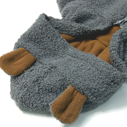 Kids Winter Coats 2024 Children Outerwear Boy Girls Warm Soft Solid Jacket Baby Girls Bear Ears Hooded Jackets Children Clothing