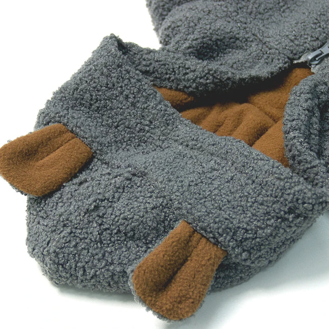 Kids Winter Coats 2024 Children Outerwear Boy Girls Warm Soft Solid Jacket Baby Girls Bear Ears Hooded Jackets Children Clothing