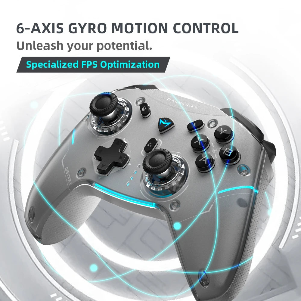 MACHENIKE G5Pro Max SE Gaming Controller Charging Dock Optional Hall Effect Joysticks Triggers RGB Light Wireless Gamepad