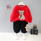 Baby Clothes Suit Autumn Boys Clothing Children Tracksuits Kid Cartoon bear Top Pants 2Pcs/Set 0-5years Casual Costume Kids Set