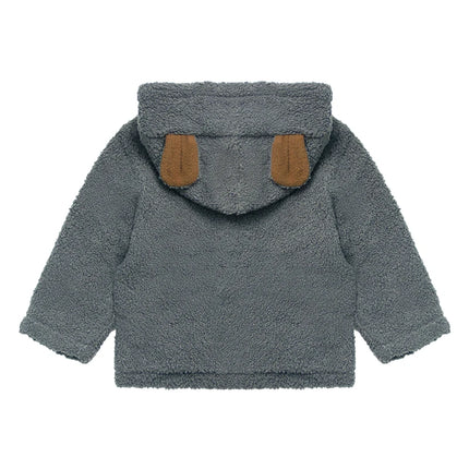 Kids Winter Coats 2024 Children Outerwear Boy Girls Warm Soft Solid Jacket Baby Girls Bear Ears Hooded Jackets Children Clothing