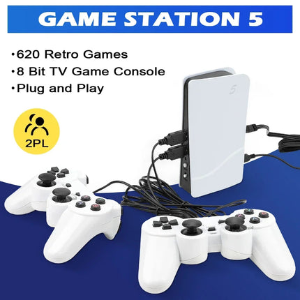 NEW GS5 Pro G620 Video Game Console 8 Bit USB 2 Wired Handheld Game Player 620 Classic Games Retro AV Output TV Gaming Console