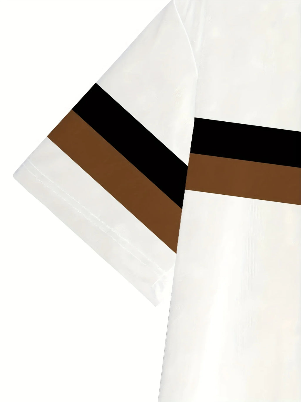 New Handsome Men's Summer Stripe Printed Comfortable and Breathable Round Neck T-shirt Pants Set Outdoor Casual Clothing