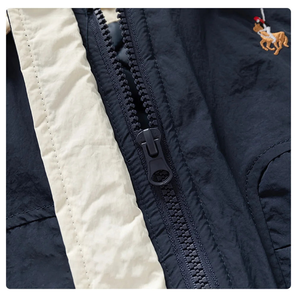 Sleek Quilted Coat for Boys | Lightweight Winter Warmth Without Bulk, Stylish Color Block
