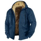 Winter Lambswool Coats Thicken Warm Jackets Long Sleeve Zipper Hoodies Casual Sports Fleece Black Coat Hooded Men Women Jacket