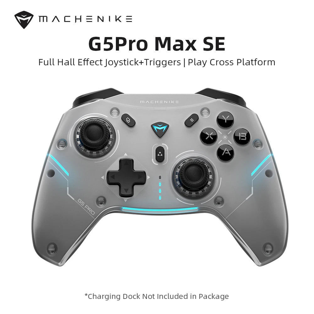 MACHENIKE G5Pro Max SE Gaming Controller Charging Dock Optional Hall Effect Joysticks Triggers RGB Light Wireless Gamepad