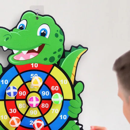 Child Montessori Toys for Kids 2 to 4 Years Old Cartoon Animal Dart Board Sticky Ball Family Interactive Educational Toys Baby