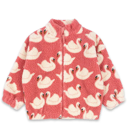25 Winter New Children's Warm Coat  Cute Printed Bow Lamb Wool Coat for Boys and Girls Baby Girl Winter Clothes