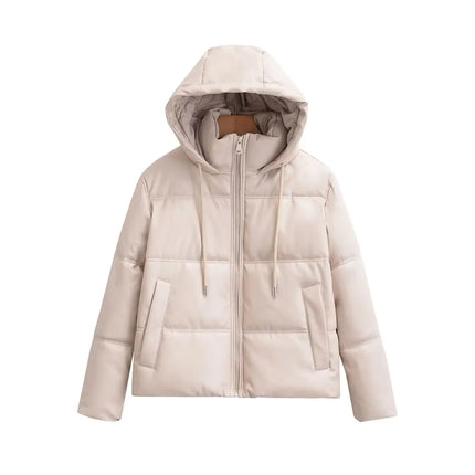 Winter Women's Cold Coat Winter Jackets For Women 2023 Warm Leather PU Parkas Winter Coat Promotion Female Outerwear