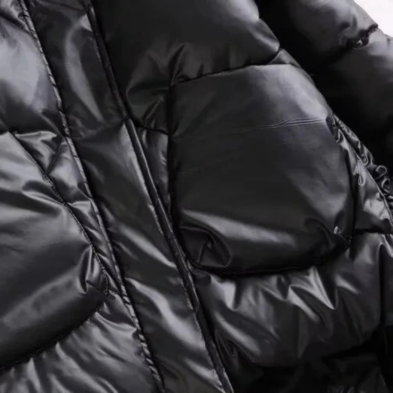 Winter Warm Coat Women's Fashion New Solid Color Hood Filled Down Cotton Coat Women's Clothing Winter Jacket Women Winter Coat