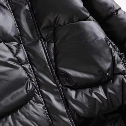 Winter Warm Coat Women's Fashion New Solid Color Hood Filled Down Cotton Coat Women's Clothing Winter Jacket Women Winter Coat