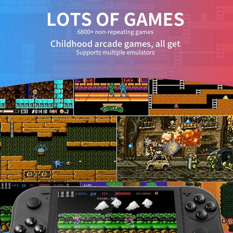 Portable Gaming Console with 5.1" HD Screen - Enjoy 30000+ Classic Retro Games Anywhere NEW X50/X50 MAX Handheld Retro Classic