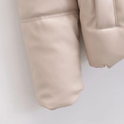 Winter Women's Cold Coat Winter Jackets For Women 2023 Warm Leather PU Parkas Winter Coat Promotion Female Outerwear