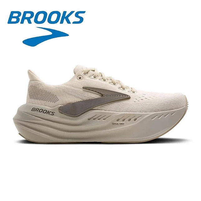 Color: Khaki, Shoe Size: 40 - Brooks Super Glycerin MAX Breathable Running Shoes for Men Air Mesh Design Fashionable Versatile Outdoor Casual Sports Sneakers