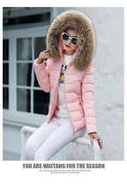 2022 New Winter Jacket Women Faux Fur Hooded Parka Coats Female Long Sleeve Thick Warm Snow Wear Jacket Coat Mujer Quilted Tops