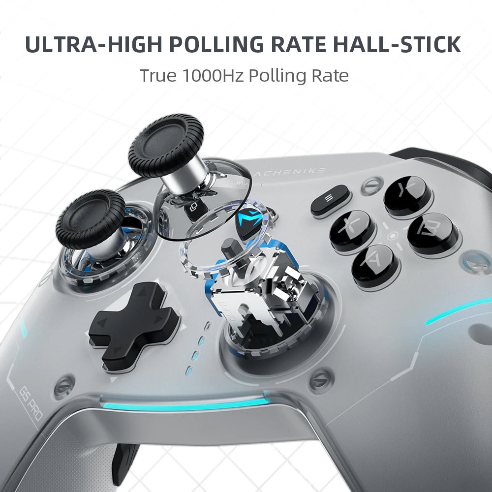 MACHENIKE G5Pro Max SE Gaming Controller Charging Dock Optional Hall Effect Joysticks Triggers RGB Light Wireless Gamepad