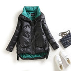 Winter Warm Coat Women's Fashion New Solid Color Hood Filled Down Cotton Coat Women's Clothing Winter Jacket Women Winter Coat