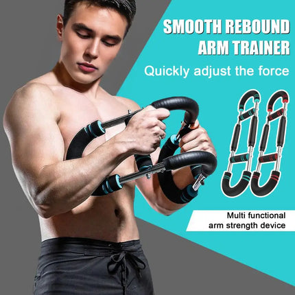 Twister Arm Trainer 3 Levels Adjustable Resistance Men Chest Workout Equipment Upper Body Forearm Strengthener Power Twister Bar