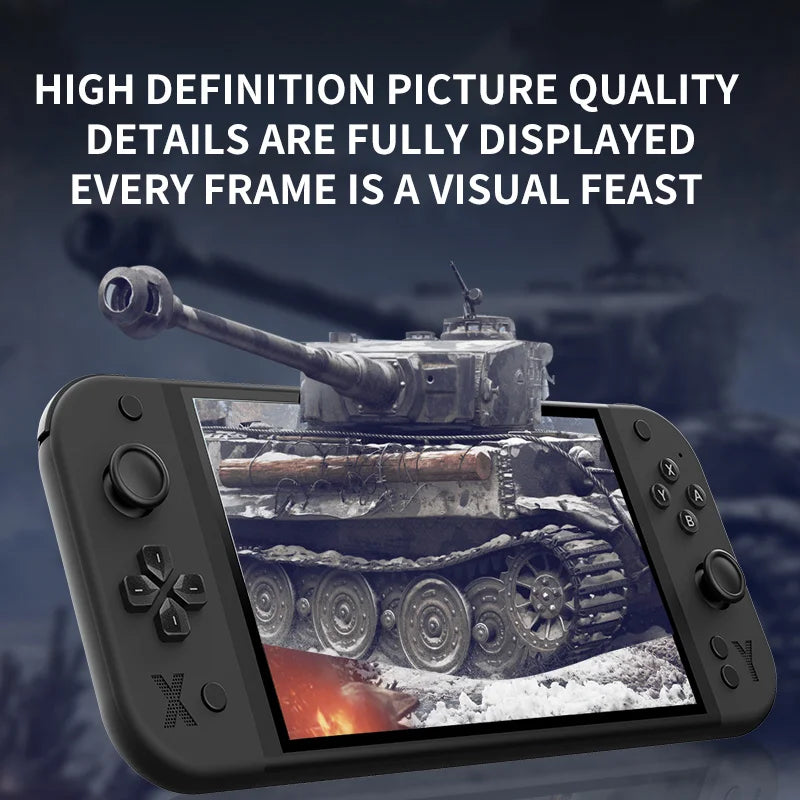 G90 7inch 64GB 4000mAh portable handheld game console arcade high-definition For PSP/PS1 nostalgic retro TV Gaming Controller