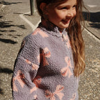 25 Winter New Children's Warm Coat  Cute Printed Bow Lamb Wool Coat for Boys and Girls Baby Girl Winter Clothes