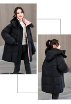 Winter New Down Long Jacket Women Warm Hooded Women's Cotton Padded Puffer Coat Fashion Temperament Overcoat Top