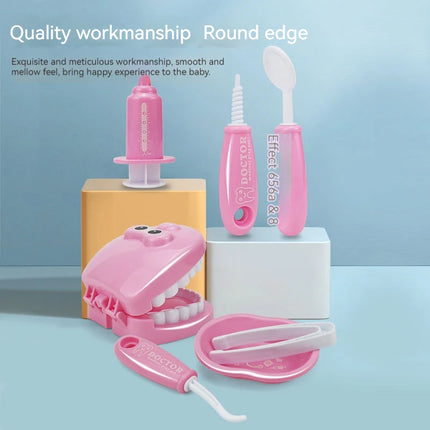 Children Montessori Toys Parent-child Interaction For Girl Boy Dentist Check Teeth Model Doctors Role Play Baby Kid Learning Toy