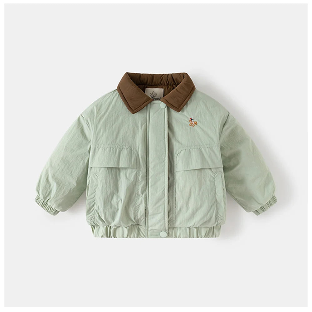 Sleek Quilted Coat for Boys | Lightweight Winter Warmth Without Bulk, Stylish Color Block
