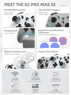 MACHENIKE G5Pro Max SE Gaming Controller Charging Dock Optional Hall Effect Joysticks Triggers RGB Light Wireless Gamepad