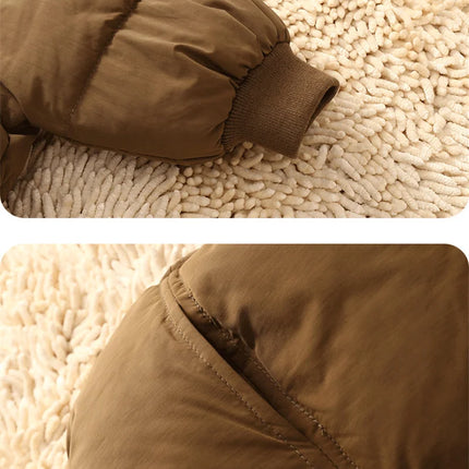 Kids Winter Down Jacket 2024 Cute Bear Snow Wear Coats Thicken Warm Girls Boys' Cotton Clothes Chidlren Hooded Parkas 1-6 Years